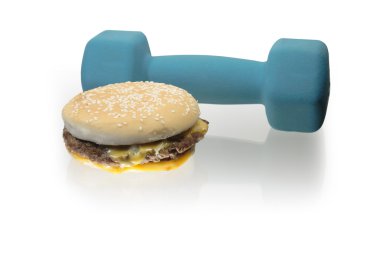 Dumbbell ve hamburger