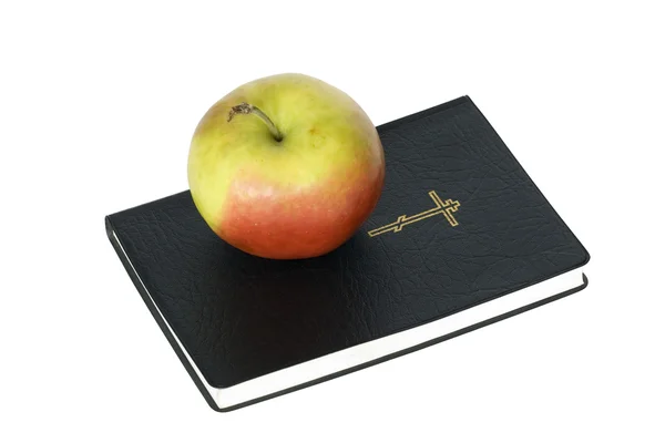 Bíblia e Apple — Fotografia de Stock