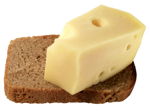 Ser i chleb — Zdjęcie stockowe