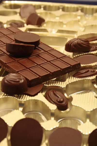 Conjunto de chocolate — Fotografia de Stock