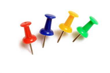 Colored Thubtacks clipart