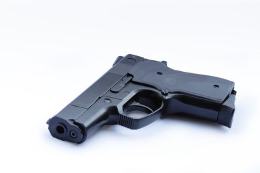 Handgun isolated on white clipart