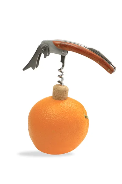 Abertura do suco de laranja — Fotografia de Stock