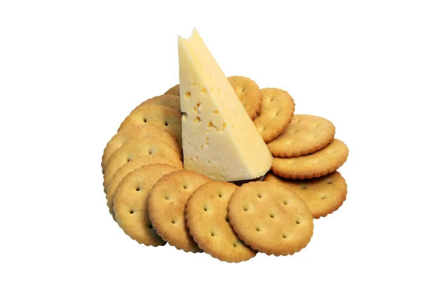 Crackers e formaggio — Foto Stock