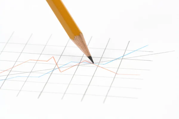 Діаграма малювання олівцем — стокове фото