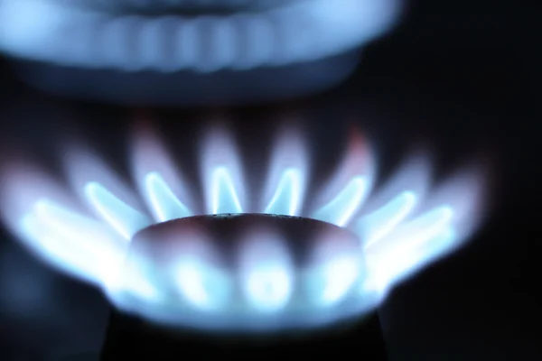 Queimador de fogão a gás — Fotografia de Stock