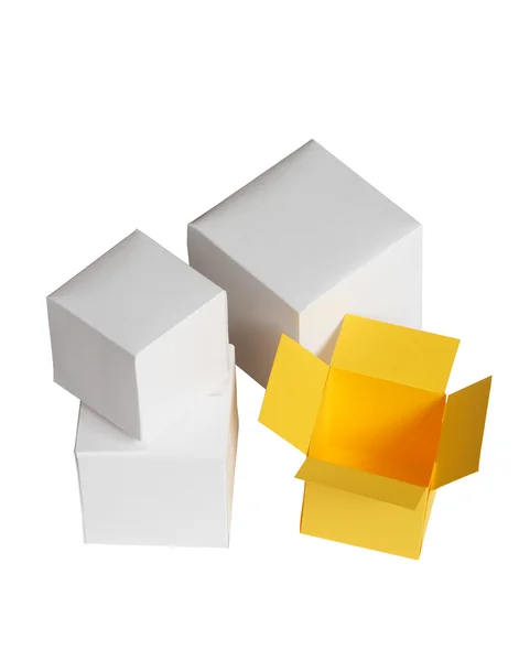 Papírové krabice — Stock fotografie