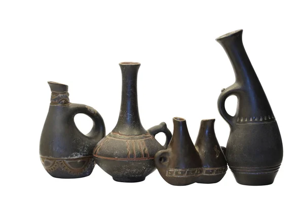 Antiguos floreros de cerámica — Foto de Stock