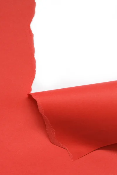 Interrumpir el papel rojo — Foto de Stock