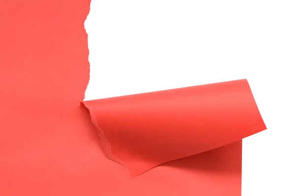 Разрушить красную бумагу — стоковое фото