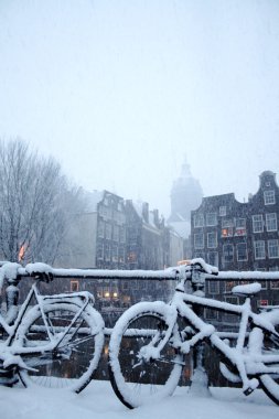 Amsterdam kış sahne