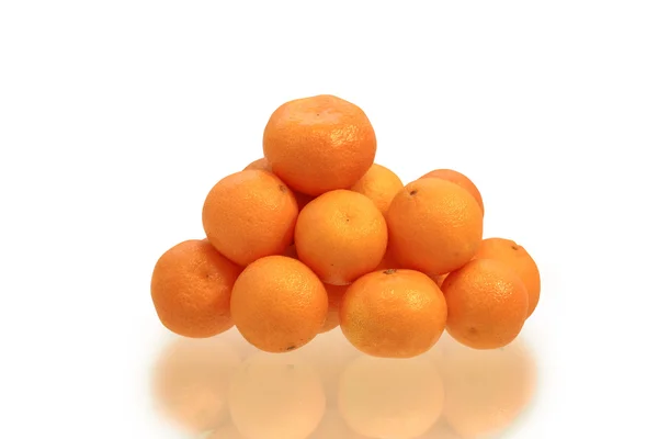 Tangerines On White — Stock Photo, Image