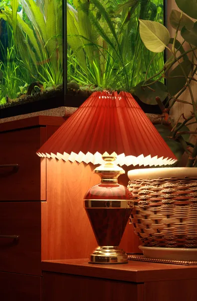 Interior com lâmpada — Fotografia de Stock