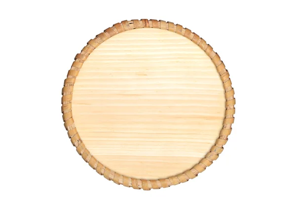 Round Picture Wooden Frame — Stock Photo, Image