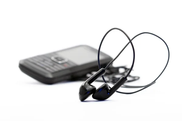 Headphones And Phone — Stock Photo, Image