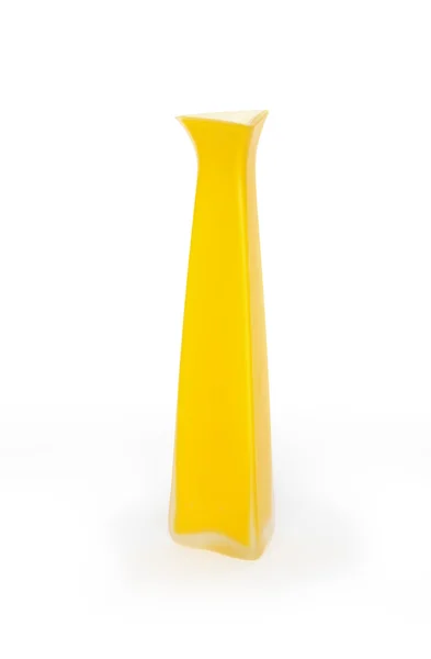 Vaso amarelo moderno — Fotografia de Stock