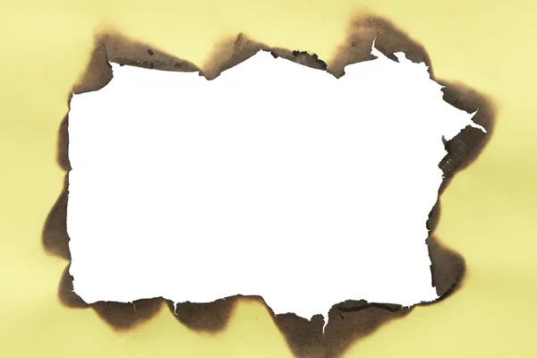 Burned Paper Frame — Stock Photo, Image