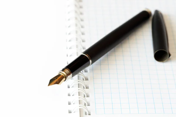 Spiral Notebook And Pen — Stock Photo, Image