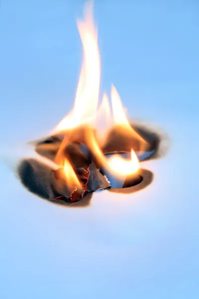 Burning Paper — Stock Photo, Image