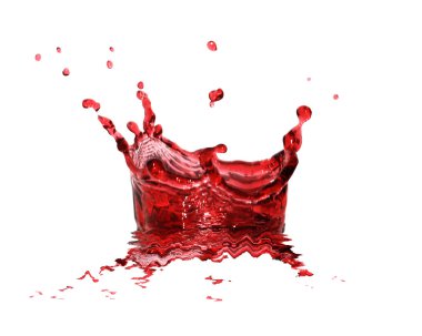 Splashing Cherry Juice clipart