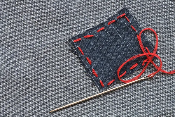 Jeans Patch — Stock Photo, Image