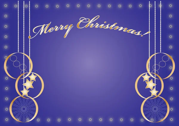 Joyeux Noël bleu clair — Image vectorielle