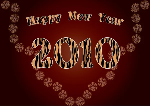 2010-Tiger Year — Stock Vector