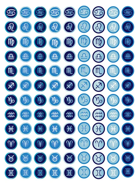 Zodiak icons — Stock Vector