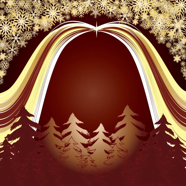 Forêt dorée — Image vectorielle