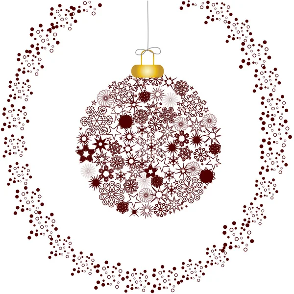 Décoration de Noël blanche — Image vectorielle