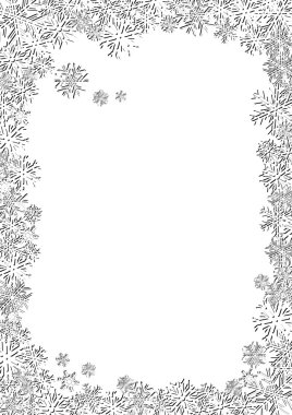 Background new year white snowflakes clipart