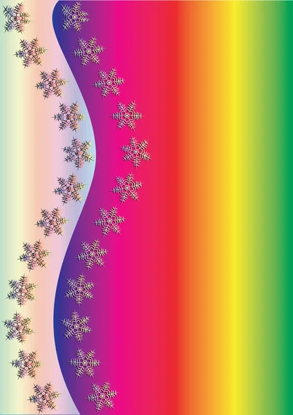 Rainbow zimní pozadí — Stockový vektor
