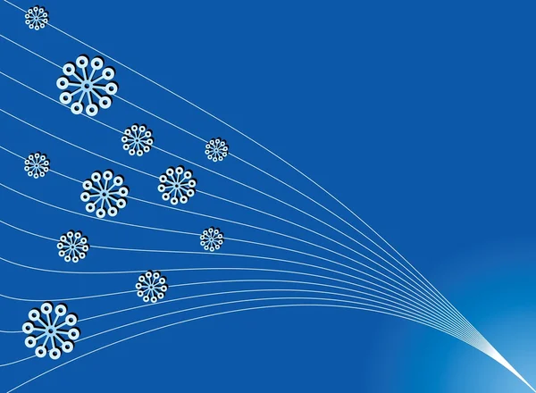 Einfacher weihnachtsblauer Hintergrund — Stockvektor