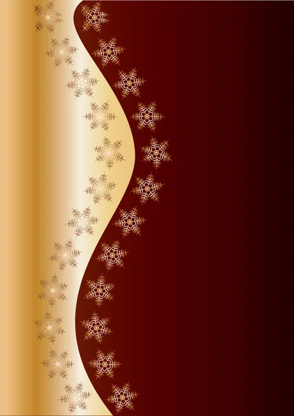 Gold Winter Background — Stock Vector