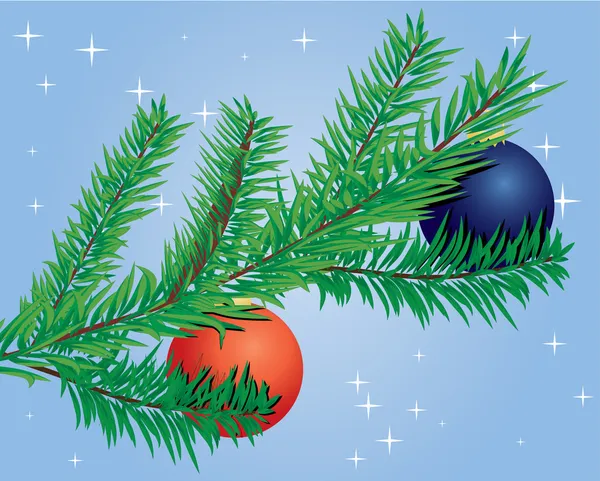 Rama del árbol de Navidad — Archivo Imágenes Vectoriales