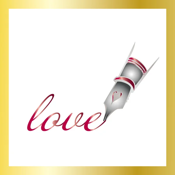 Ручка кохання — стоковий вектор