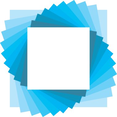 Square backdrop for photo clipart