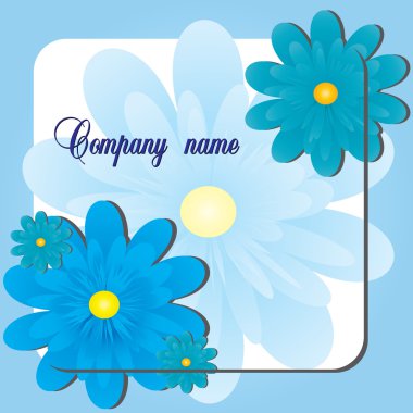 Blue Flower shop clipart