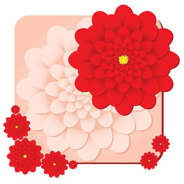 Negozio di fiori rossi — Vettoriale Stock