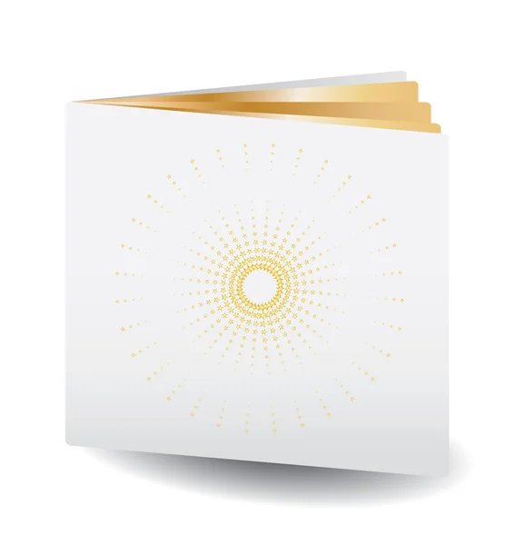 Βιβλίο χρυσό χαρτί — Διανυσματικό Αρχείο
