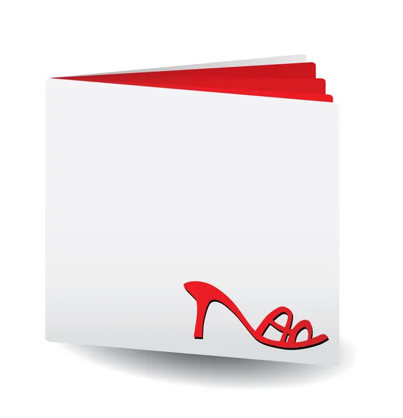 Catálogo rojo de zapatos de mujer — Archivo Imágenes Vectoriales