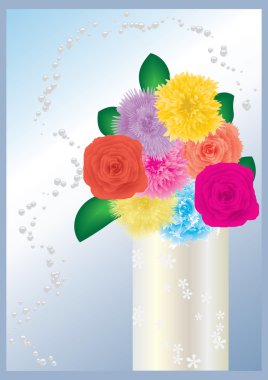 Flowers in Vase clipart