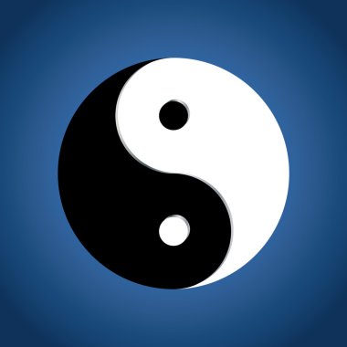 Ying Yang Symbol on background clipart