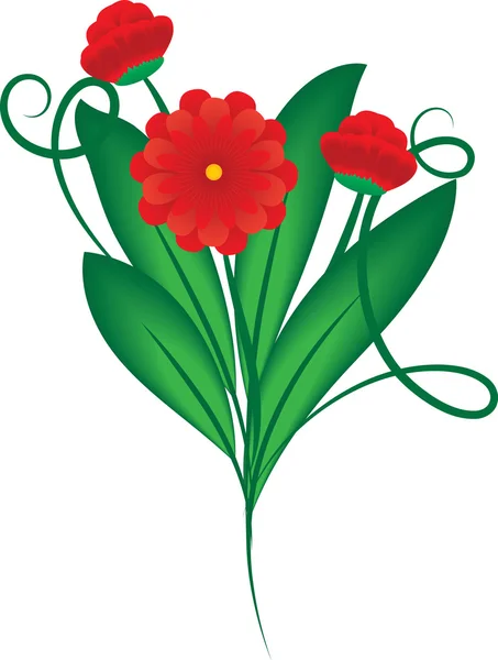 红色花束 — 图库矢量图片