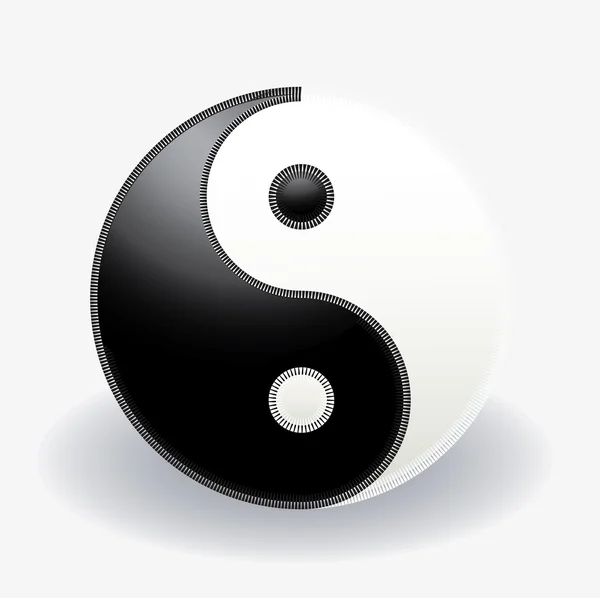 Yin Yang Symbol — Stock Vector
