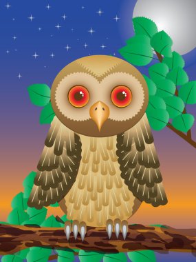 Surprised Owl clipart