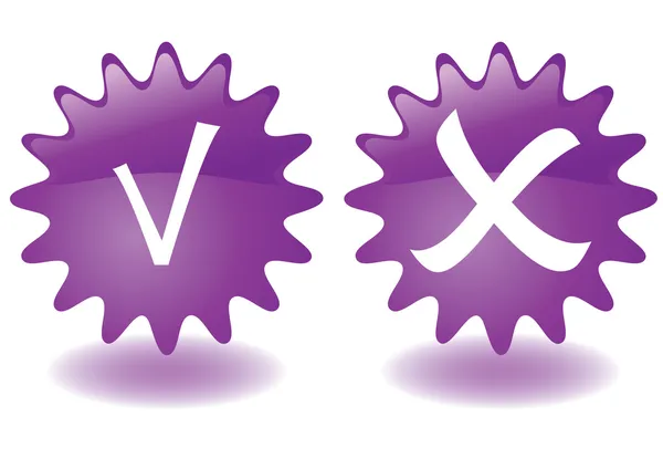 Фиолетовые кнопки — стоковый вектор