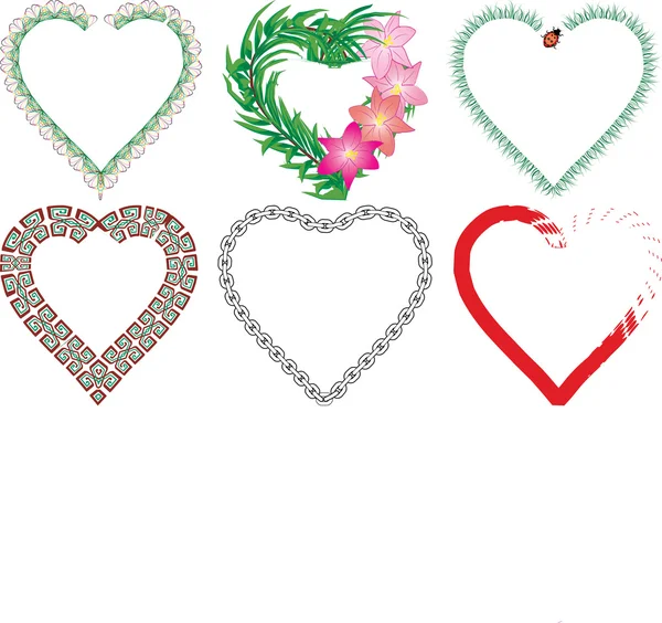 Conjunto de corazones de San Valentín, parte 6 — Archivo Imágenes Vectoriales