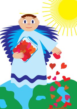 Love angel sow love clipart