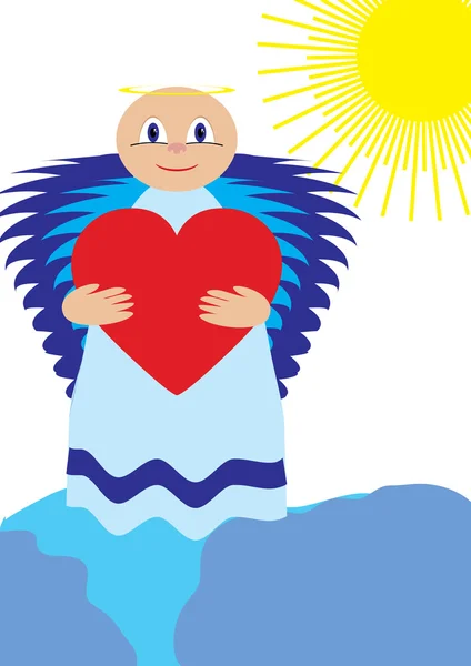 Amor ángel mostrar amor — Vector de stock
